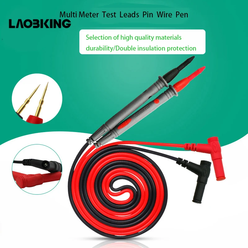 

10v 20v Multi Meter Test Pen Cable 110cm Needle Tip Probe Universal Digital Multimeter Lead Probe Wire Needle
