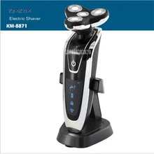 Km-8871 Мокрый Сухой 4in1 электробритвы электрические бритвы для Для мужчин Перезаряжаемые борода бритвенный станок водонепроницаемый 220 В Электробритвы