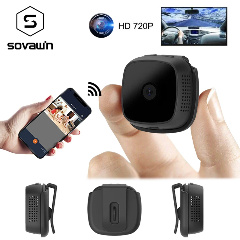 Мини камера с ночным видением микро Wifi IP 720P HD видео рекордер спорт на открытом