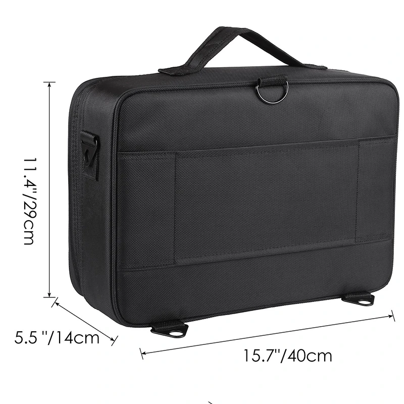 New Makeup Bag with Mirror Large Capacity Women Professional Cosmetic Manicure Bag Portable Make up Organizer Storage Bags