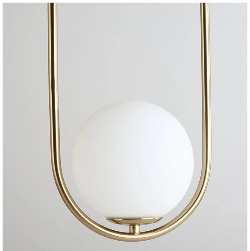 Nordic Minimalist Art Decoration LED Pendant Light Creative Glass Crystal Cafe Bar Bedroom Minimalist Restaurant Bar Lighting (10)