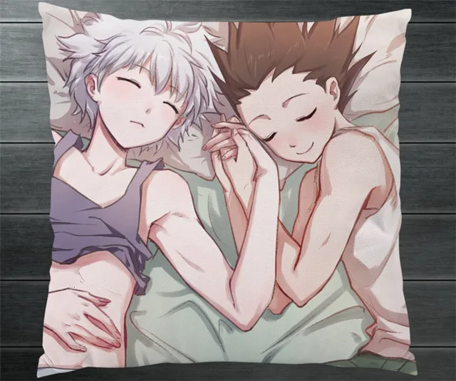 Hunter X Hunter Killua Zoldyck Gon Freecss Yaoi Bl Two Sides Pillowcase