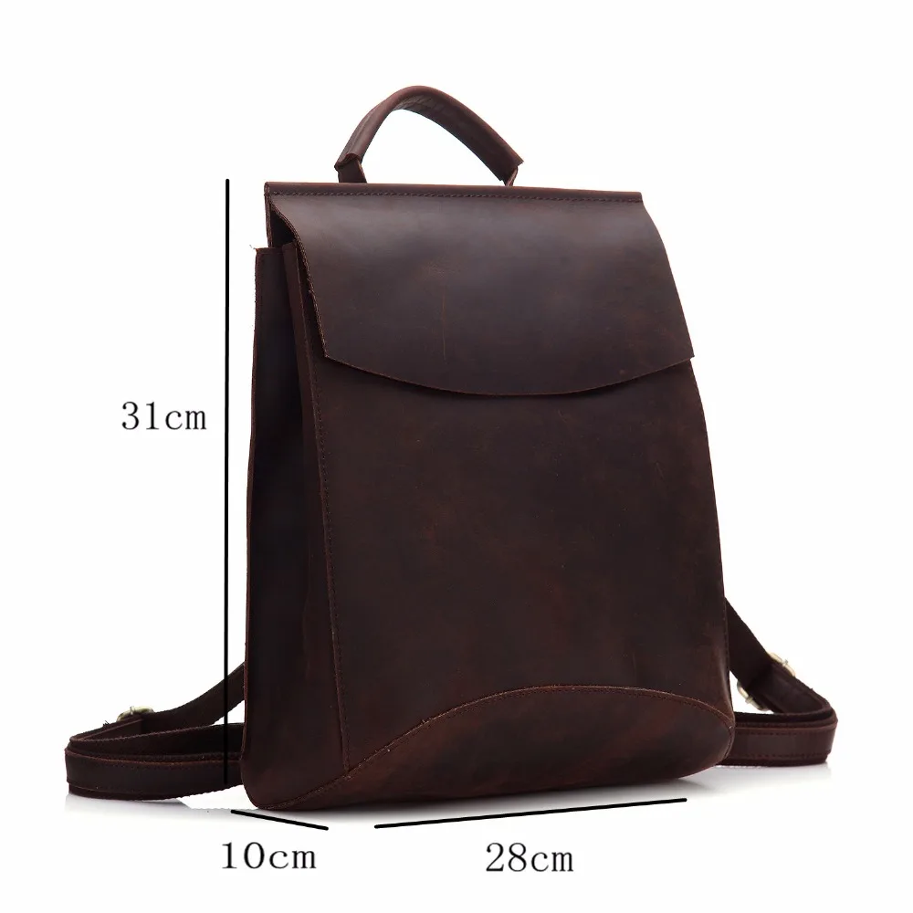 Weibliche Aus Crazy Frauen Tasche Teenager Echtem Schulter Männer Große Ms8904 Leder Schule Horse Einfache Mode Rucksack Kapazität Männlichen 6557qfSx