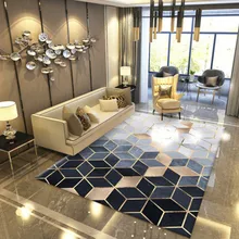 Модный современный металлический золотой ковер черный геометрический дверь спальни ковер для гостиной tapete модный декоративный коврик