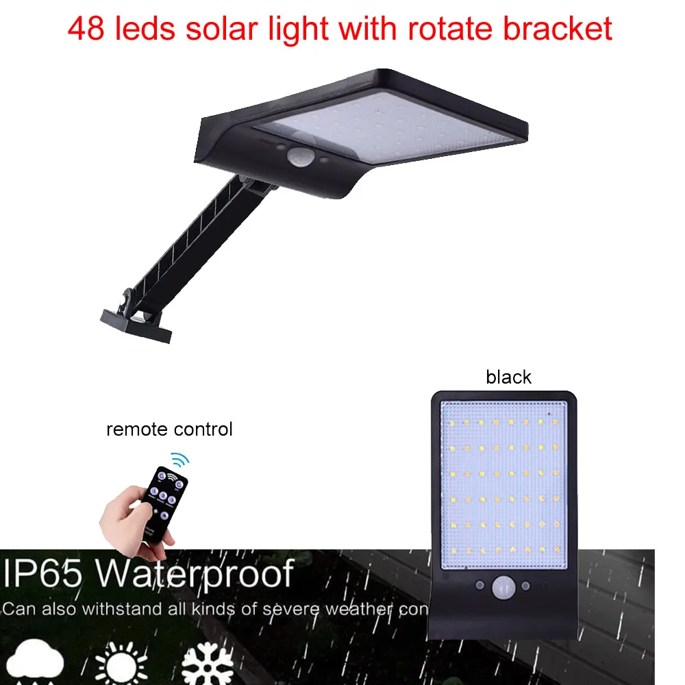 

48 led desk mount Solar Lights Power Solar Motion Sensor Outdoor Light,Solar Powered Wireless Waterproof Exterior Security Wall