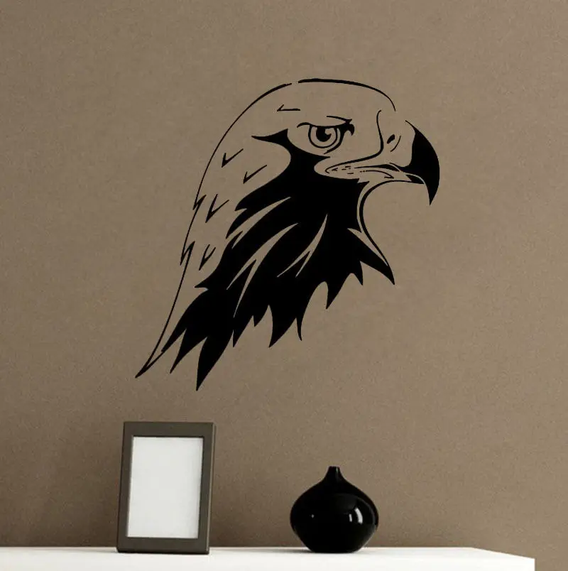eagle head wall sticker bird wall decor eagle animal wall decor kids