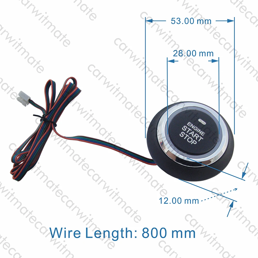 Rolling Code RFID PKE Автомобильная сигнализация кнопочная кнопка Start Stop дистанционный