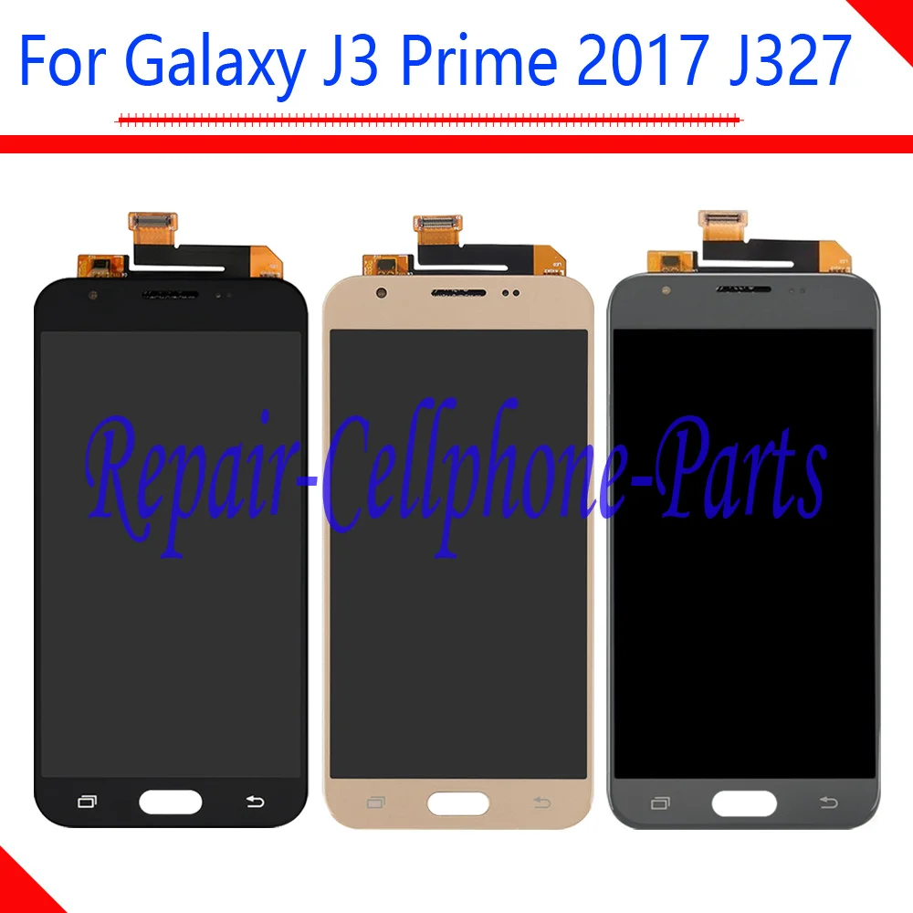 New 5.0 inch Full LCD display + Touch Screen Digitizer Assembly For Samsung Galaxy J3 Prime 2017 J327 J327T Replacement part | Мобильные