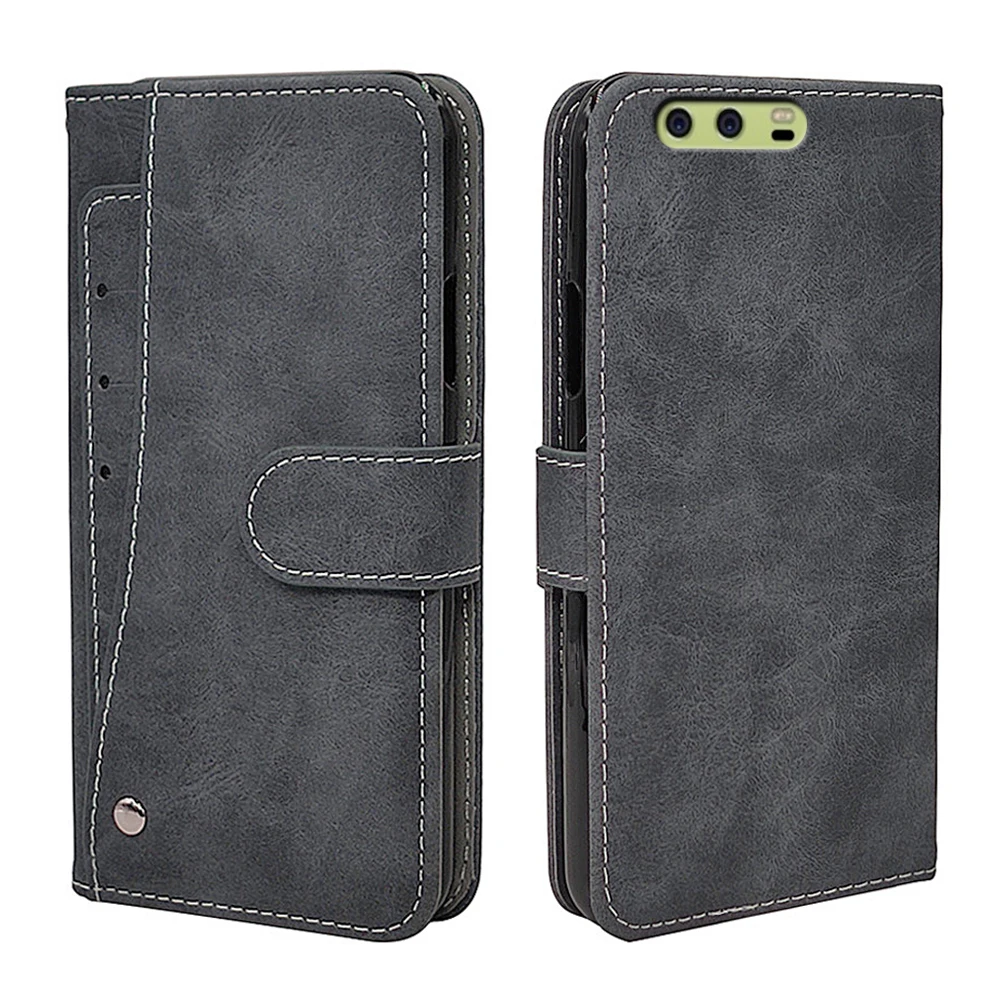 

Luxury Vintage Case For Huawei P10 Lite (nova youth) P10 Plus Case Flip Leather Silicone Wallet Cover TPU With Card Holder