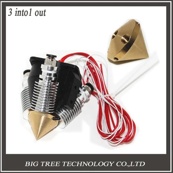 

Multi Color Multi nozzle diamond nozzle extruder nozzles with heatsink printer house full kit 0.4mm for 1.75mm
