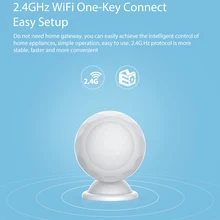 SmartYIBA 2,4G WiFi PIR датчик движения смартфон управление PIR детектор движения сигнализация Поддержка Amazom Alexa/Google Assistant/iftt