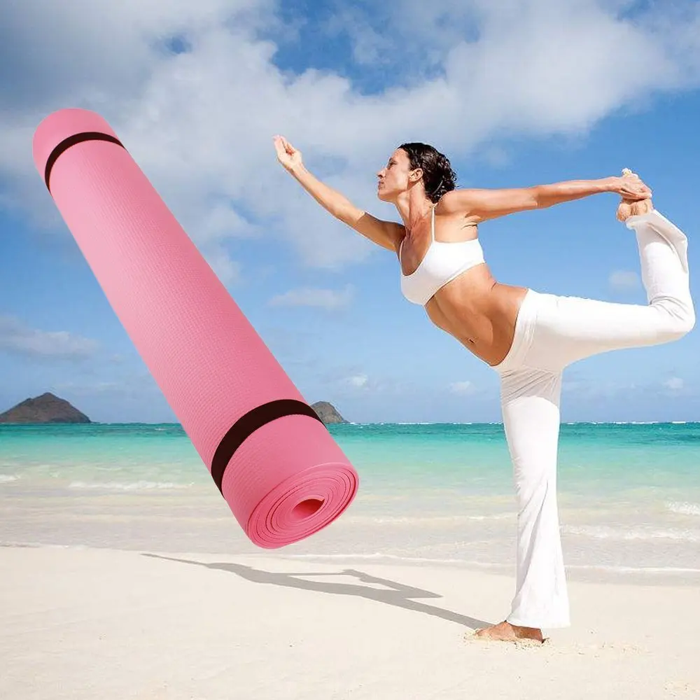 Hot EVA Yoga Mat Exercise Pad 6MM Thick Non slip Gym Fitness Pilates