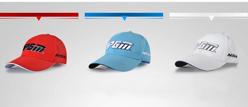 PGM гольф красочные кепки для мужчин один размер полиэстер буквы летние дышащие мужские спортивные кепки Гольф кепки Gorras