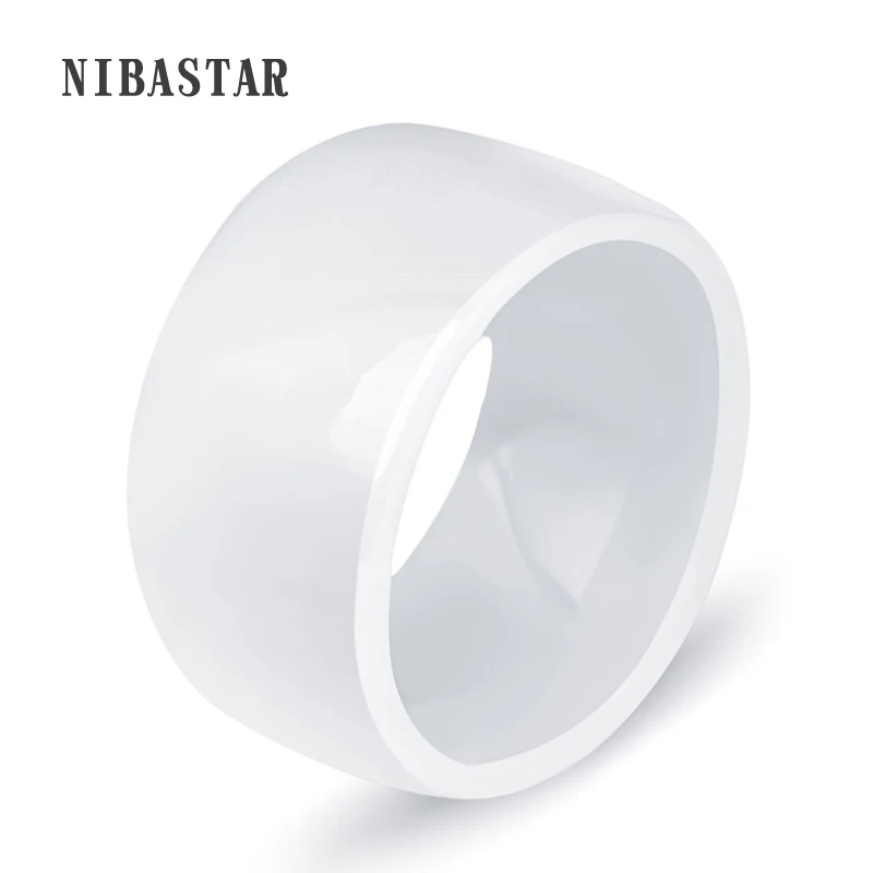 Unisex Jewelry Ring Standard USA Size 6-11 Luxury White Broad Ceramic Accessories For Party Design ceramic ring,finger ring