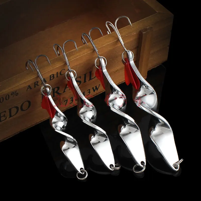 Skmially 1pcs 10g 14g 21g 28g Metal Spoon Lure Fishing Lure Hard Lure