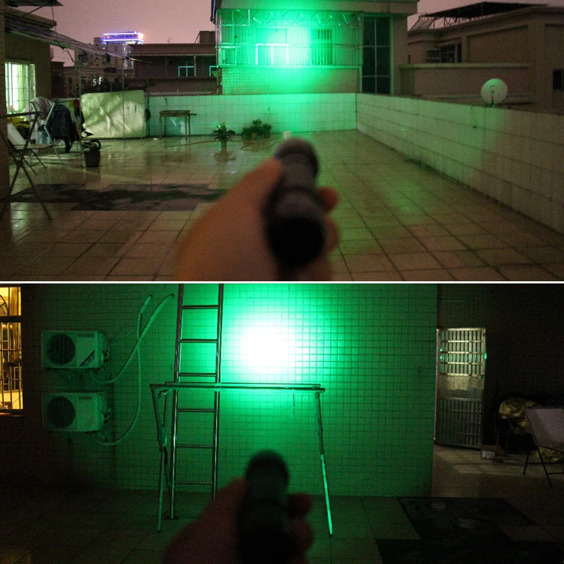 Lanterna + Ponto Luz ao ar Tactical Scout Arma Livre Caça Laser Verde 20mm Pistolas Lazer Vista Ferroviário Montagem Cr2 18650 Carregador Usb 11 High Quality Esporte e Lazer