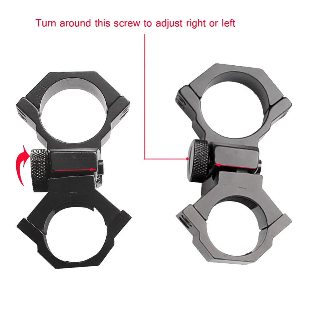 25.4mm 30mm Adjustable scope rings weaver scope mount for Rifle Pistol Airsoft with weaver rail RL2-0003 (4)