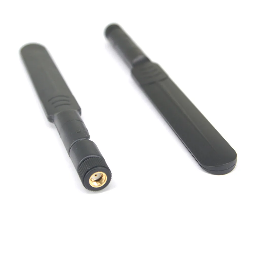 2 piece/lot Black wifi Antenna dual-band 2.4g 5.8ghz Omni 5dbi Aerial RP SMA male Connector 5.8g Antenna