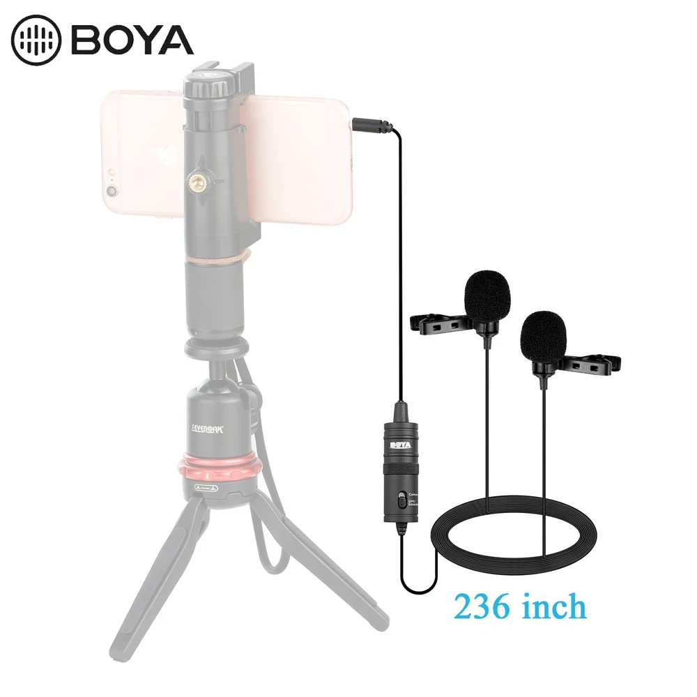 BOYA BY-M1 BY-M1DM BY-MM1 по M1 петличный микрофон Камера видео Регистраторы для iPhone смартфона, перчатки для цифровой зеркальной камеры Canon Nikon DSLR записывающая видеокамера с масштабированием