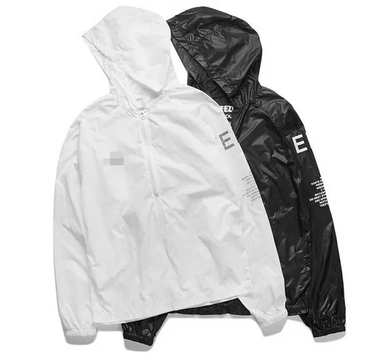 KANYE WEST YEEZY 3 DISORDER BY LA YEEZUS tour white black yeezy 3 windbreaker coat Outerwear|coat jacket sale|jacket patterncoated coil -