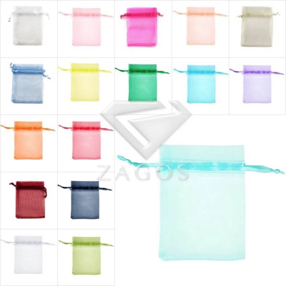 

25pcs 7x9cm Bag Organza Rectangle Pouch Bags Gift Wedding Jewellery Reception Party Sweets Favours Wholesale BB0011