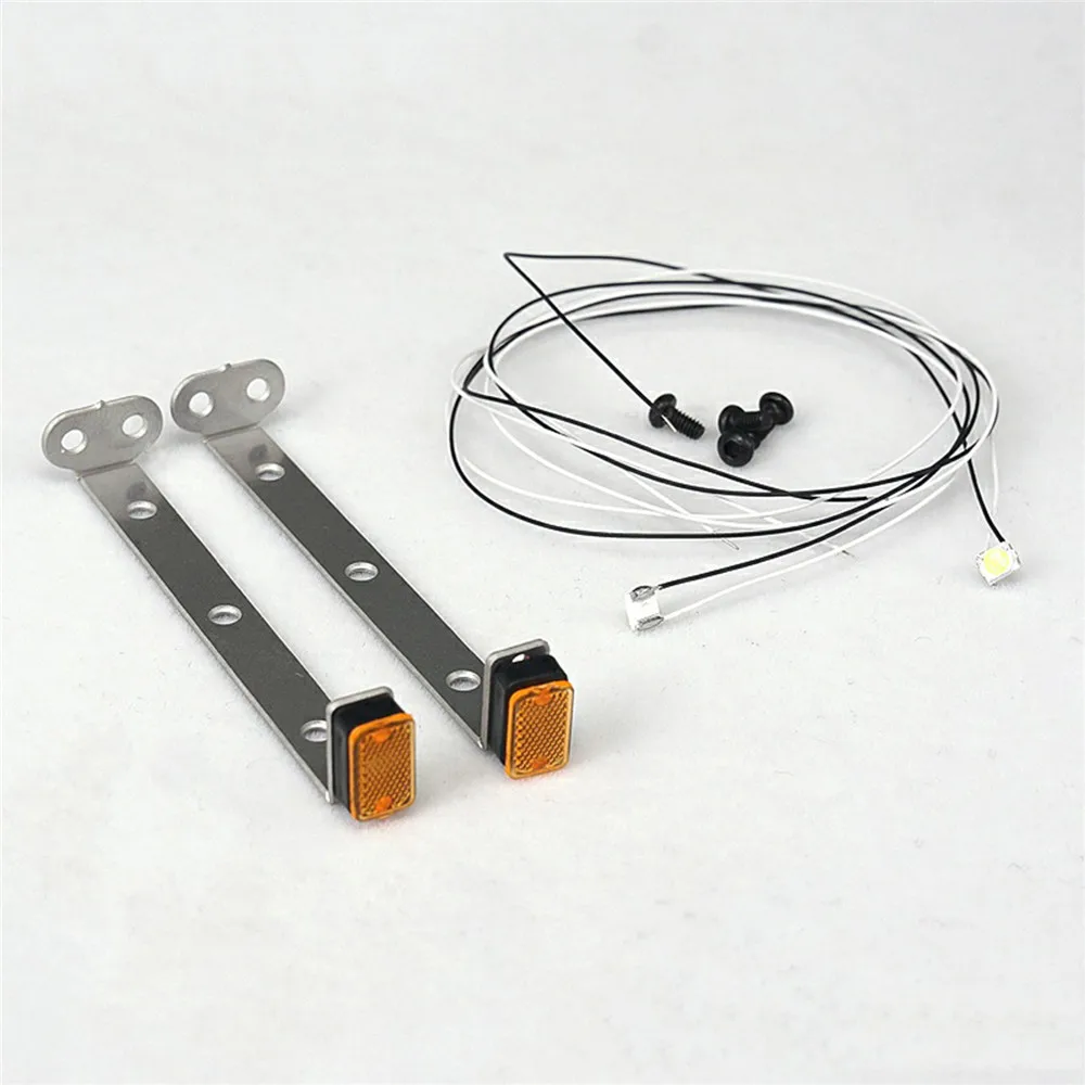 

LED Side Marker Lights for 1/14 TAMIYA Tractor Truck Trailer RC DIY Model Car Parts Universal External Warning Light Lamps