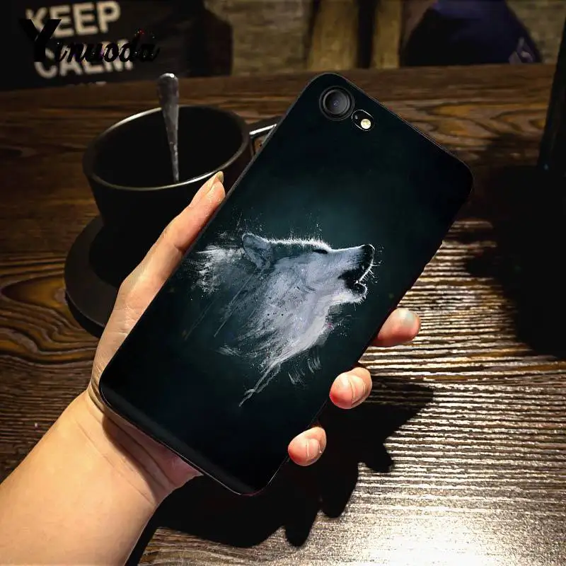 Yinuoda Fierce Wolf and Tiger Coque Shell DIY красочный чехол для телефона iPhone 7X6 6S 8 Plus 5 5S SE 5C 11 11pro