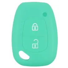 2 Botões de Silicone Tampa do Caso Remoto Chave Fob Para Renault Kangoo Mestre Trafic