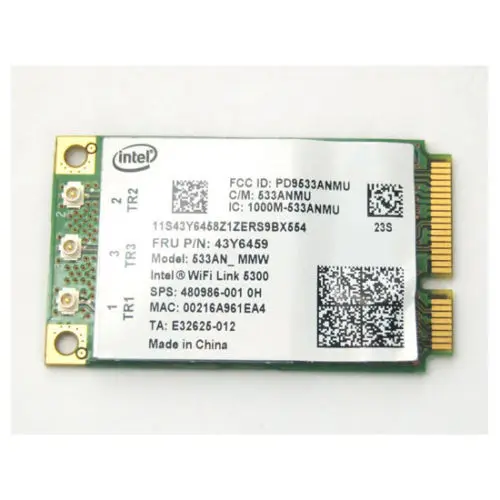 Мини-карта pcie для intel WIFI Link 5300 533AN_MMW 2 4 Ghz 5Ghz плата Wireless WLAN Card hp 506679-001 | Компьютеры и