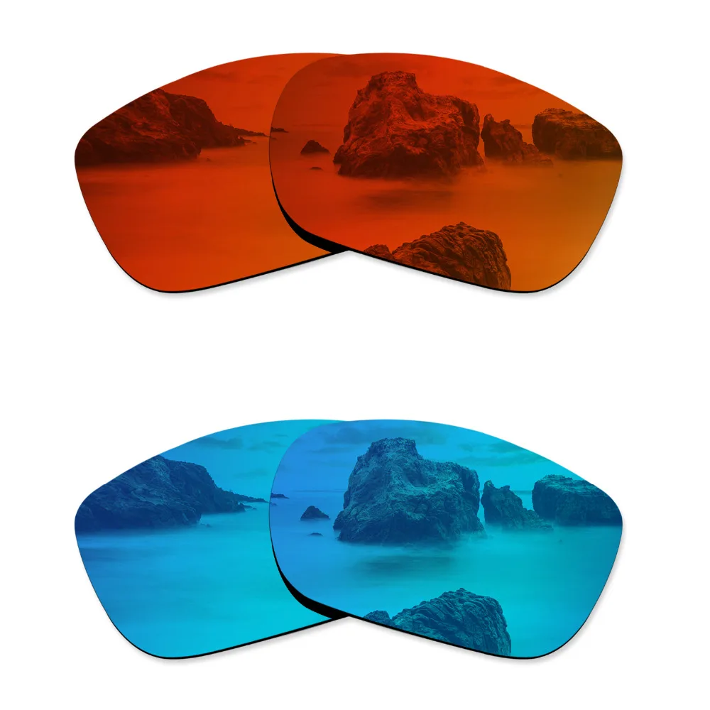 Glintbay 2 Pairs Polarized Sunglasses Replacement Lenses for Oakley