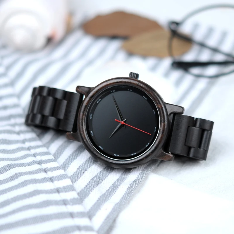 BOBO BIRD Simple Style Wooden Men Watches Quartz Wrist Watch gifts for male erkek kol saati custom logo