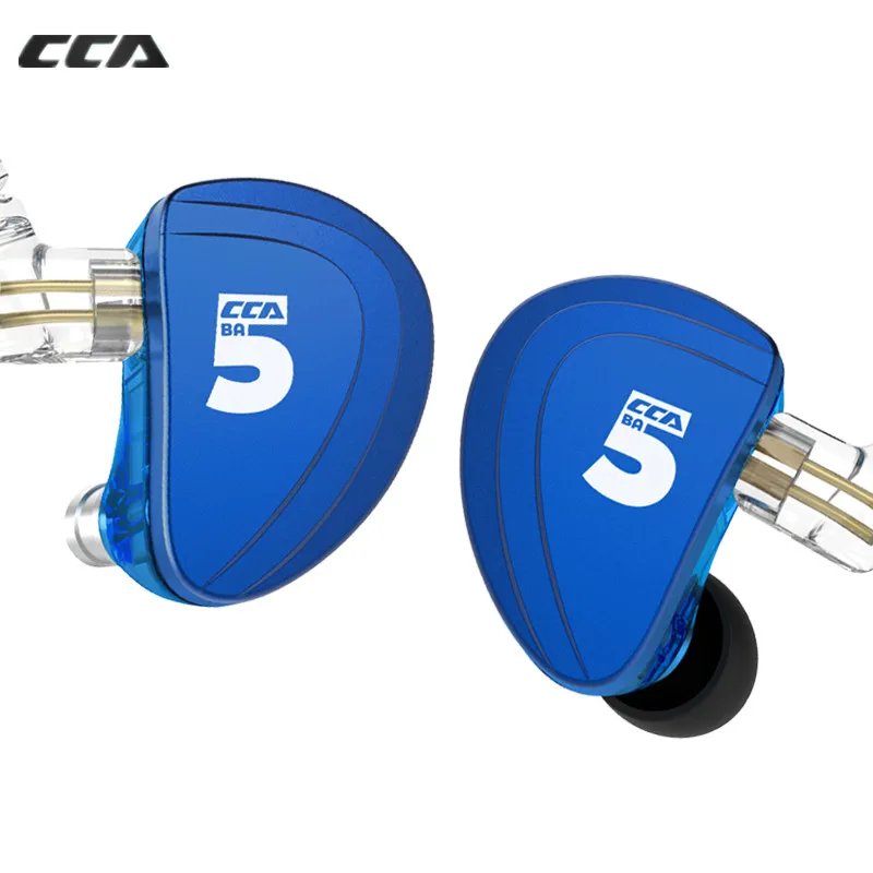 

CCA A10 5BA 5 Balanced Armature In Ear Earphone HIFI Earphone With Detachable 2PIN Cable Headset CCA C16 C10 C04 CA4