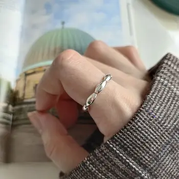 

Silvology 925 Sterling Silver Olive Branch Rings Silver Glossy Texture Minimalist Rings For Women 2019 Fashionable Jewelry Gift
