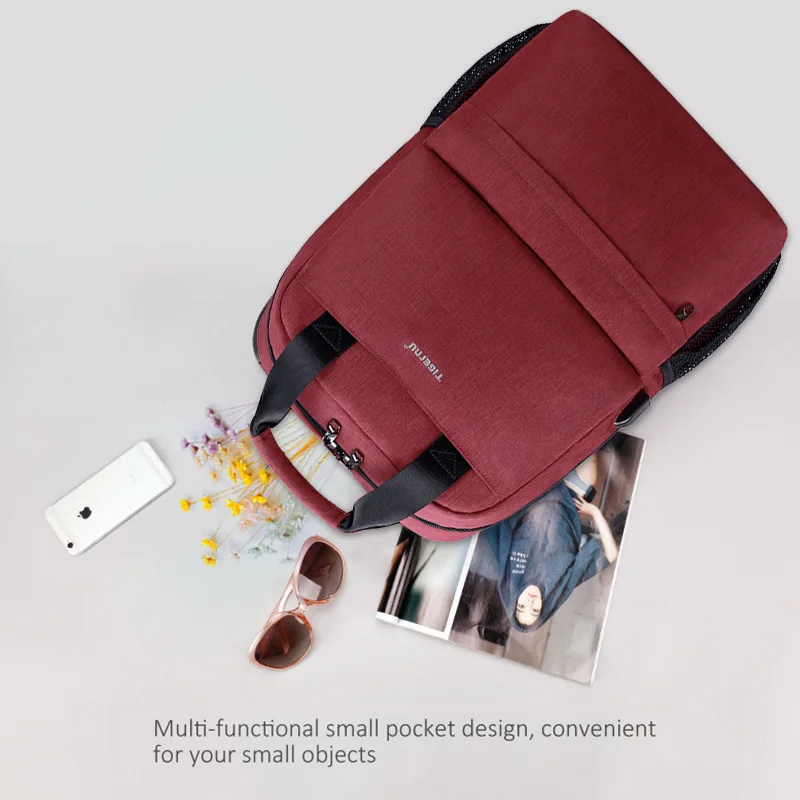 Tigernu, Женский легкий рюкзак с защитой от кражи, мужской, USB, для путешествий, водонепроницаемые Рюкзаки, с верхней ручкой, школьная сумка для девочек-подростков