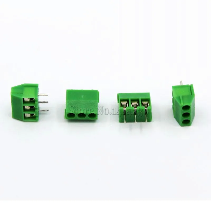 

10Pcs 3.5mm Pitch KF350-3P 3Pin PCB Screw Terminal Block Connector