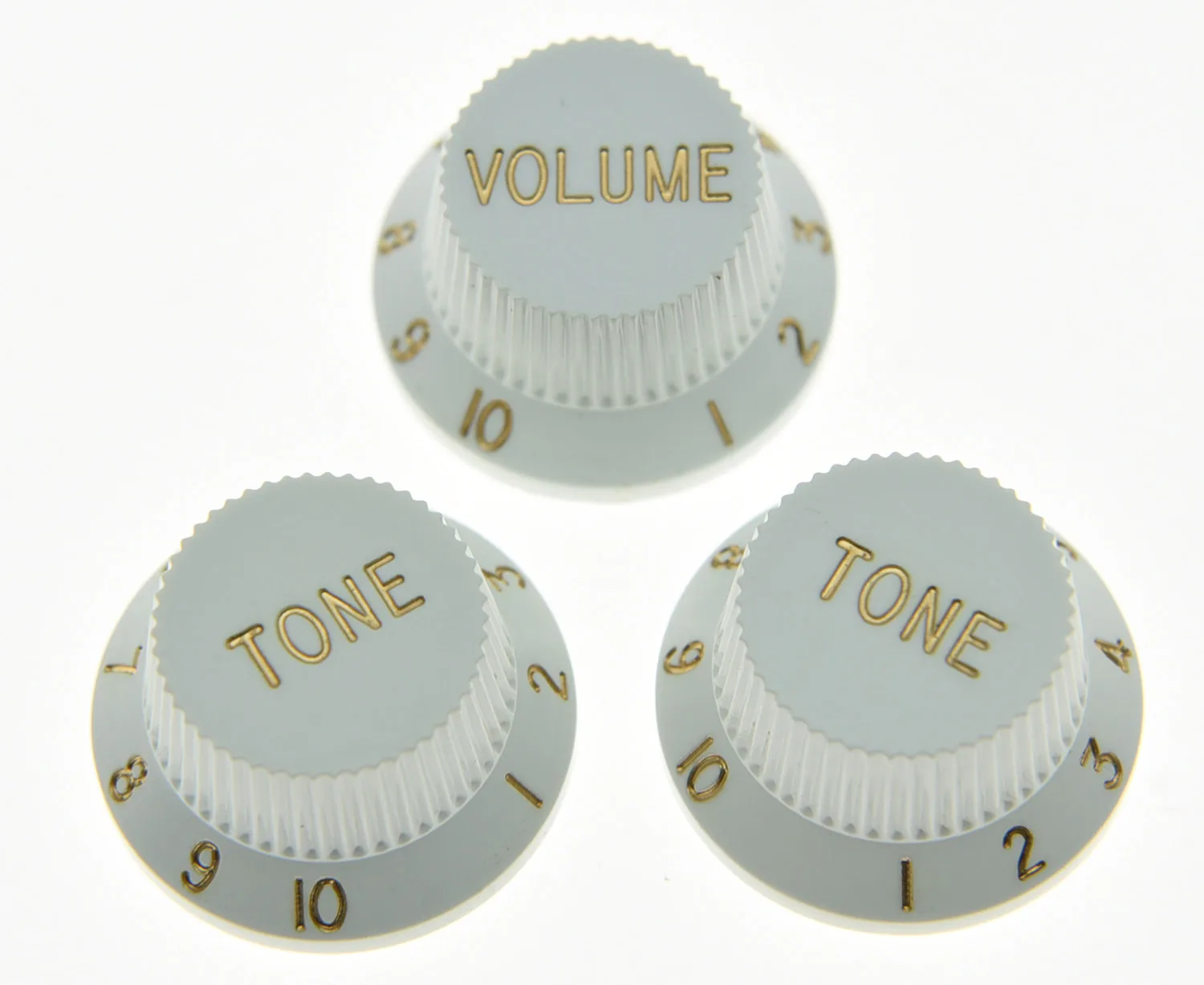 KAISH White ST Style Guitar Knobs Volume Tone Knobsin Guitar Parts