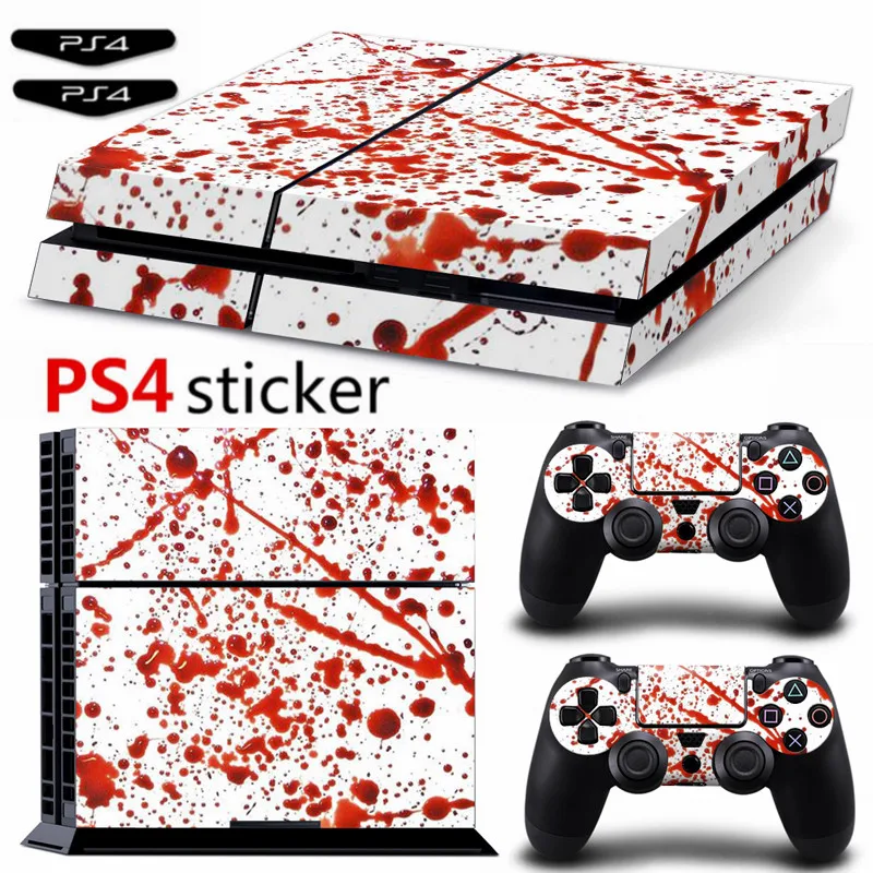 

Blood Ps4 Sticker Vinyl Cover Decal PS4 Skin for PS4 Console and 2 Controllers