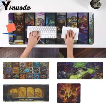 

Yinuoda Vintage Hearthstone game Silicone large/small Pad to Mouse Computer Gaming Mouse Pad Gamer Play Mats Version Mousepad