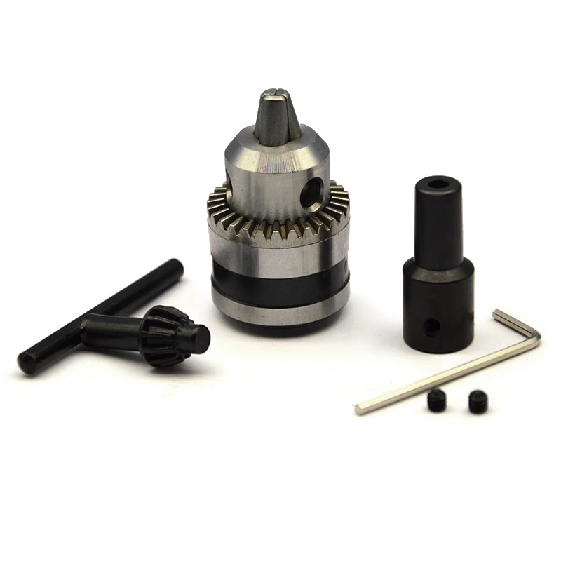 High Quality 1.5-10mm B12 taper Drill chuck is easy to disassemble and connect the rod sleeve 4/5/6