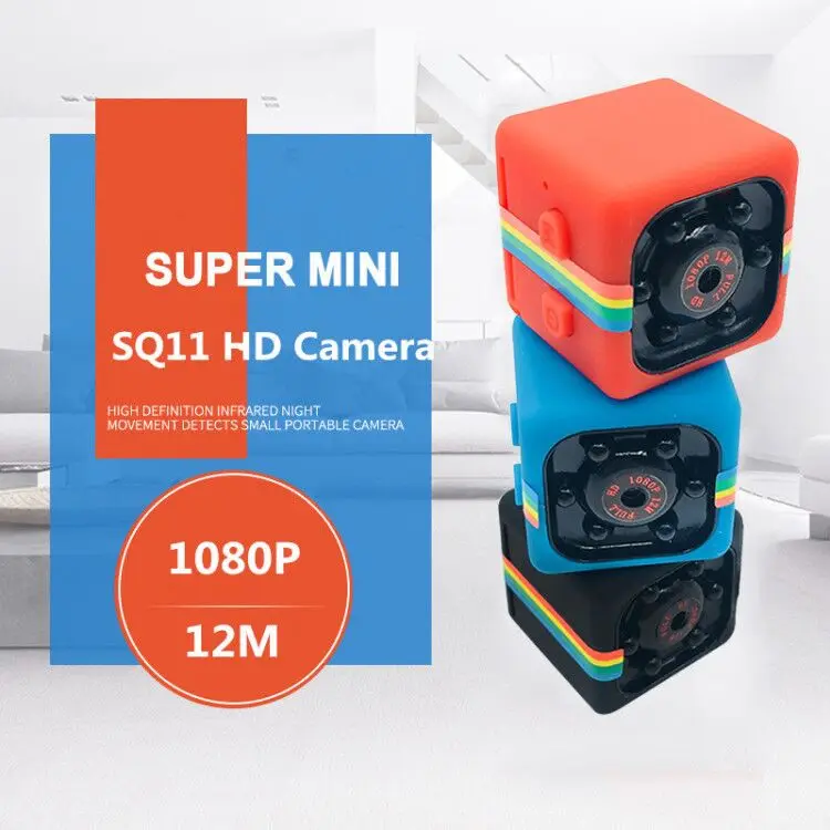 Мини камера SQ8 SQ11 MD80 HD 1080P с инфракрасным ночным видением|Компактные видеокамеры| |