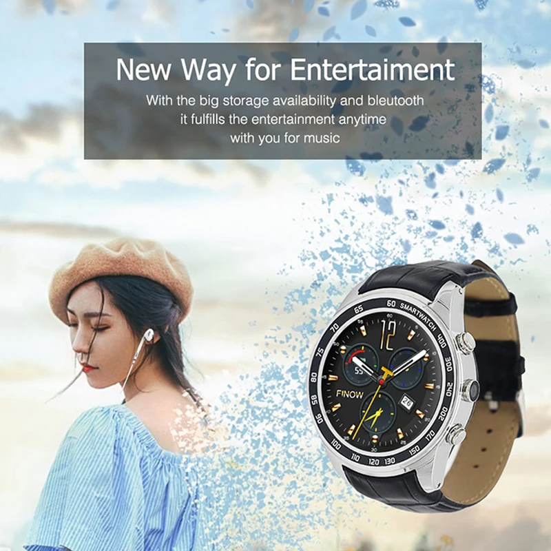  Newest Smart Watch Android 5.1 MTK6580 2MP Camera Support 32GB TF Card 3G Wifi Bluetooth 4.0 With S