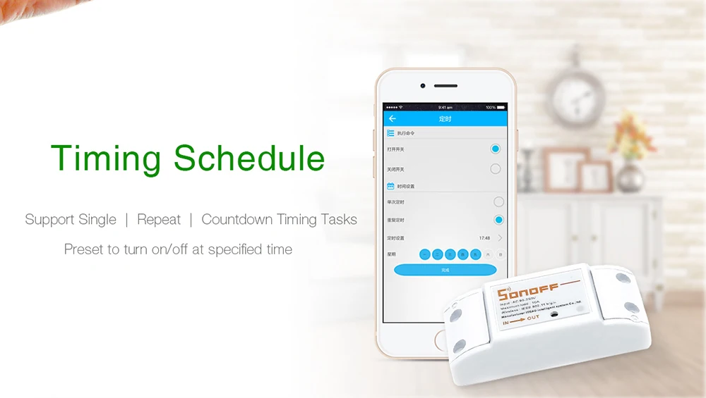 4--Sonoff Basic Wifi Switch,Universal Smart Home Automation Module Timer DIY Wireless Switch,Remote Control by IOS Android 10A 2200-