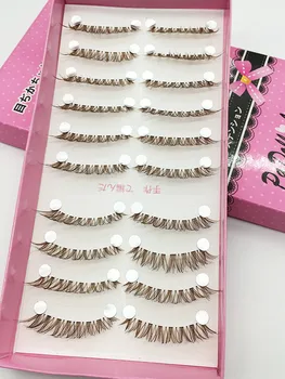 

10 groups of 20 false eyelashes, natural slim models, suitable for young girls,eyelash extension false lashes