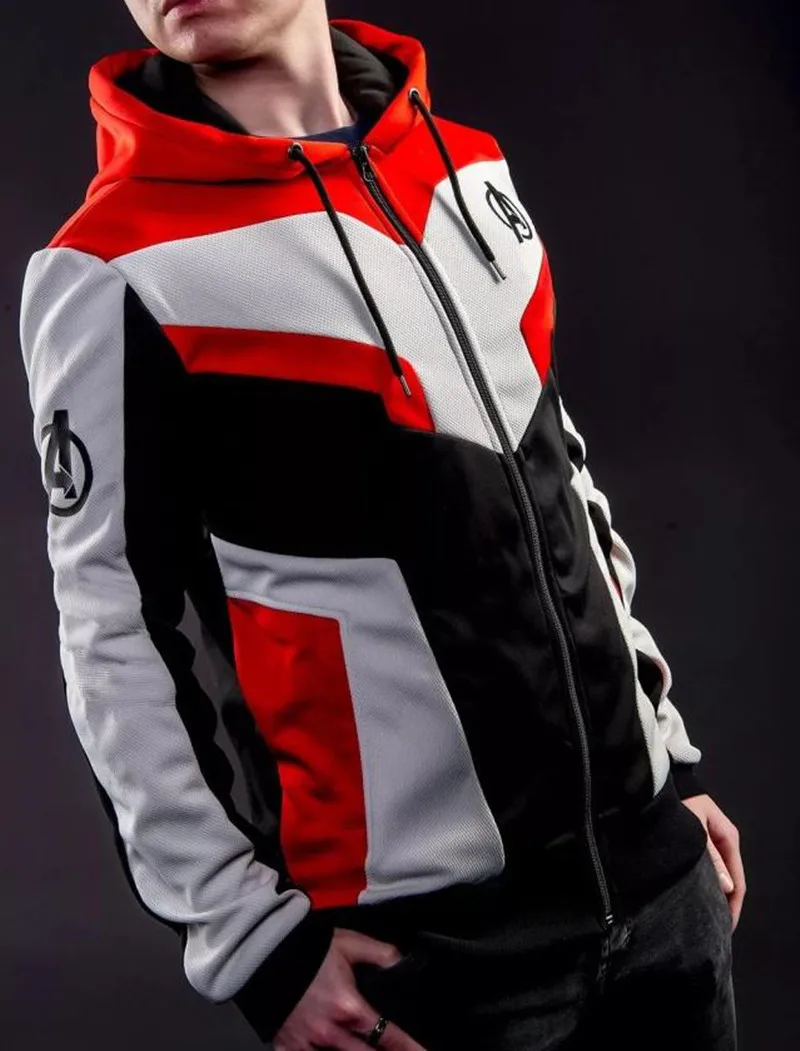 2019 New Movie Avengers Endgame Sweatshirt Jacket Advanced Tech Hoodie Cosplay Costumes 1-1