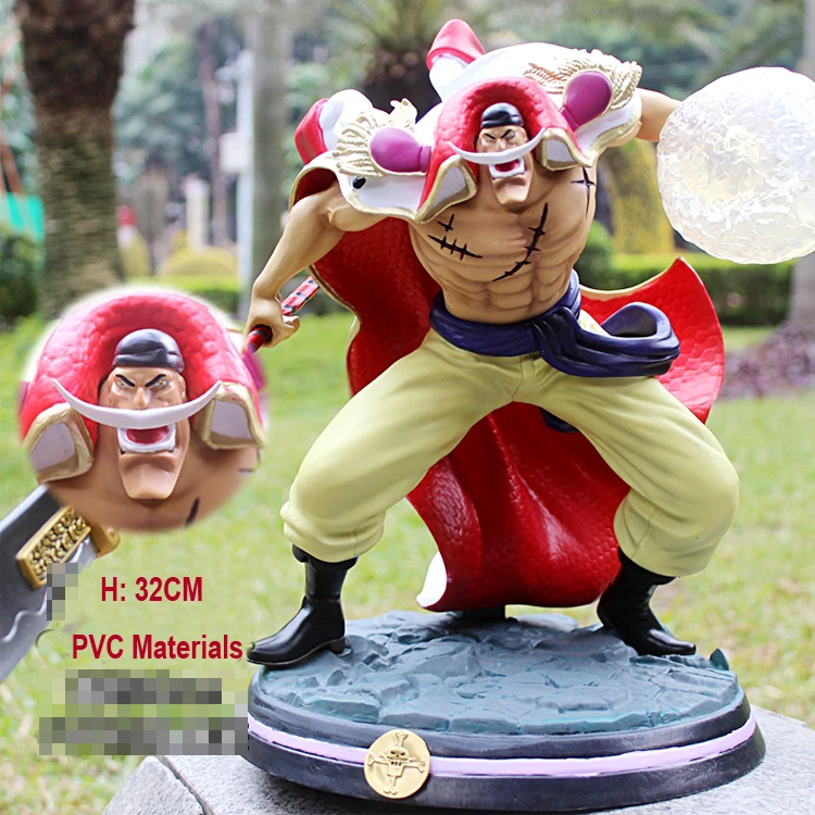 New Arrival ONE PIECE White Beard Edward Newgate Figure Statue Recast Item 32cm H In Box