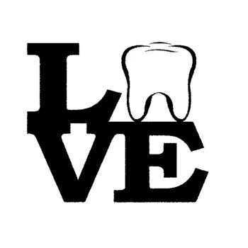 

Car -covers Love Tooth Funny Cozy Art Sticker Dentist Dental Hygienist Assistant Bleach for Car Window Truck Door Vinyl Jdm