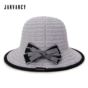 

Women's Summer Folding Knitted Sun Hat with Double Bow-knots Breathable Sunscreen Beach Hat Adjustable Cool Packable Crochet