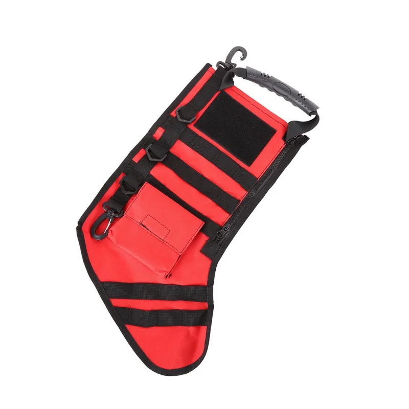 Красный Молл Рождество сумка-носок мешок для удаления практичная сумка для хранения военные Strike Охота рождественские носки комплект охота