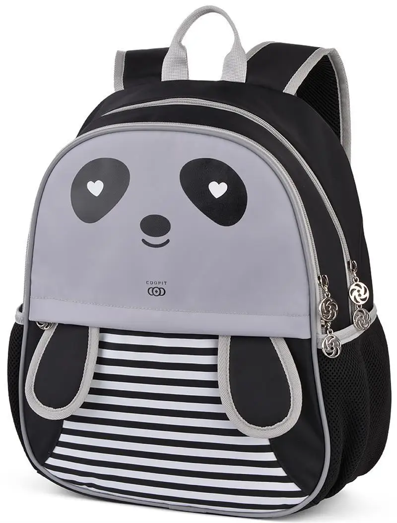 Милый принт с животными школьная сумка для детей панда ортопедическая нейлоновая Начальная школьная сумка рюкзак для девочек подростков
