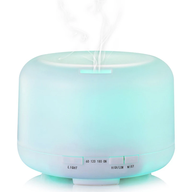 

500ml Ultrasonic Air purification Aroma Humidifier Essentiel Oil Aromatherapy Machine Mist Maker 7 Color Change LED Light